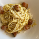Sarah Grueneberg’s bucatini alla carbonara (Photo: Kevin Pang)